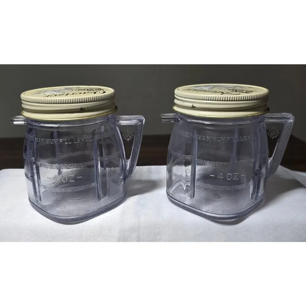 Vintage 1970's Osterizer Liquefier-Blender Mini Blend & Store Plastic Containers